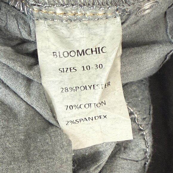 Bloomchic Stretchy Flare Jeans Womens US 22 3X Blue Dark Wash NEW - Picture 8 of 8